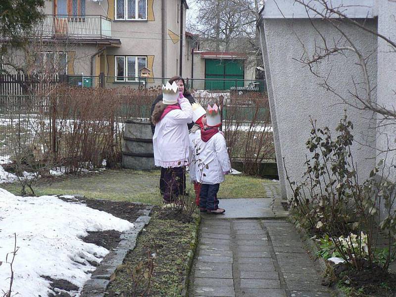 Tříkrálová sbírka v Krouně.