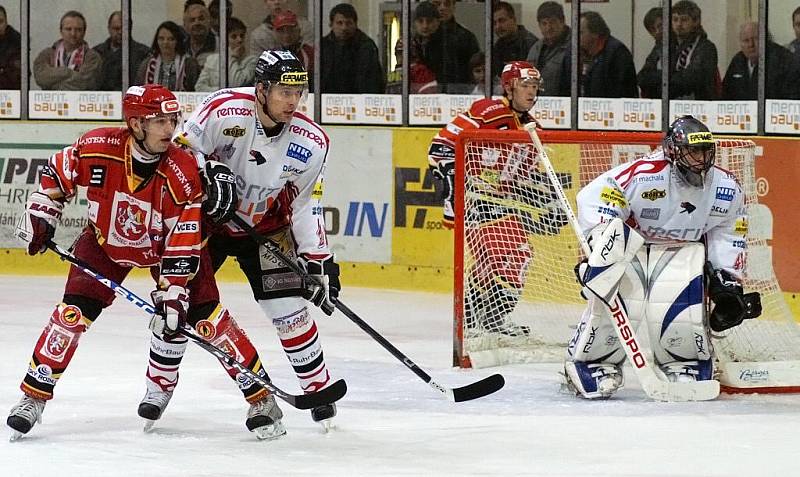 Z hokejového derby HC Chrudim - VCES Hradec Králové.