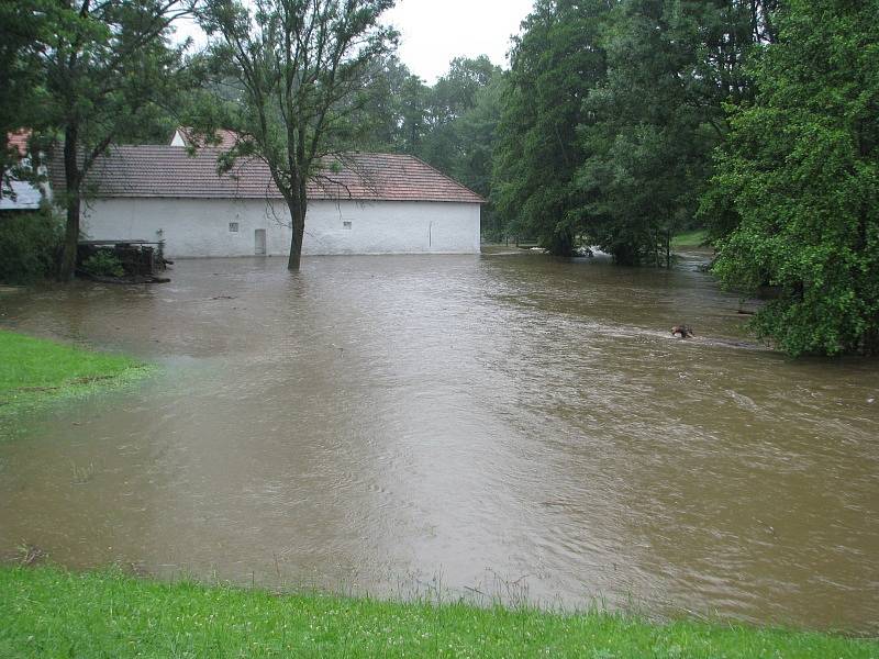 Záplavy na Chrudimsku, 25. 6. 2013 - Bošov