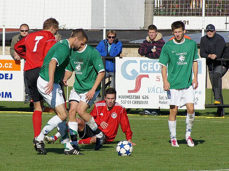 Fotbalové utkání dopadlo pro Chrudim dobře. MFK Chrudim – LOKO Vltavín 1:0 (1:0).