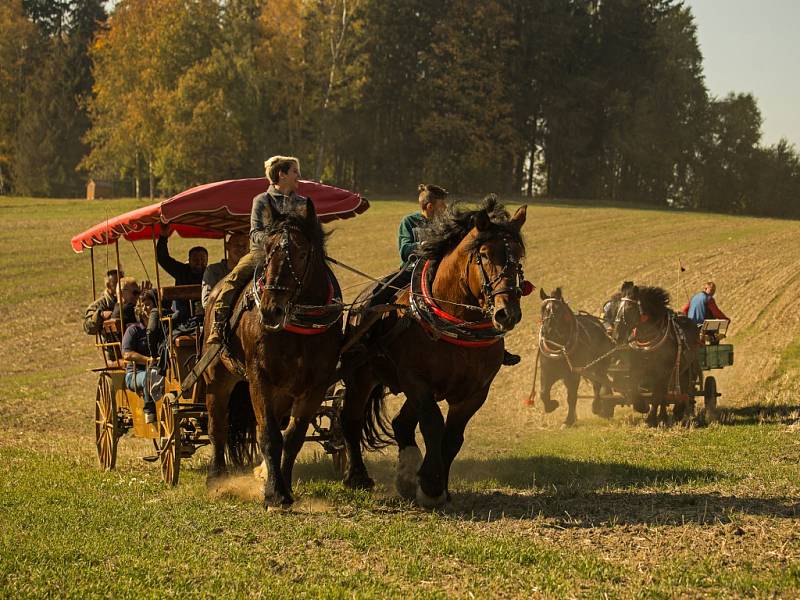 Hubertova jízda v Chlumu u Hlinska.