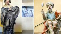 Do expozice chrudimského Muzea barokních soch v objektu někdejšího kostela svatého Josefa přibyly v pondělí další dvě restaurované sochy.