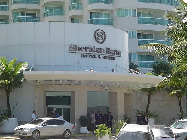 Hotel Sheraton, kde jsou uytovaní čeští futsalisté.