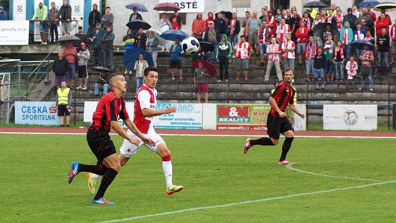 Z utkání 2. kola Poháru FAČR MFK Chrudim - SK Slavia Praha 1:3.