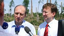 Při návštěvě Chrudimska jednal ministr Petr Gandalovič mimo jiné i se starosty postižených měst a obcí.