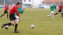 Z utkání 1. jarního kola ČFL: MFK Chrudim – Loko Vltavín 3:1 (3:1).