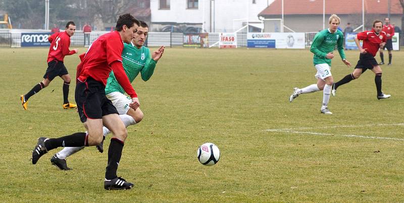 Z utkání 1. jarního kola ČFL: MFK Chrudim – Loko Vltavín 3:1 (3:1).