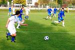 Z utkání krajského přeboru ve fotbale Třemošnice - Živanice 0:1.