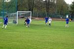 Z utkání krajského přeboru ve fotbale Třemošnice - Živanice 0:1.