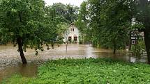 Záplavy na Chrudimsku 25. června 2013 - Zaječice.