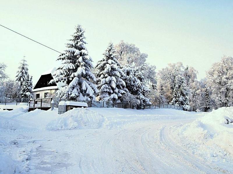 Kouzlo zimy v Nasavrkách.