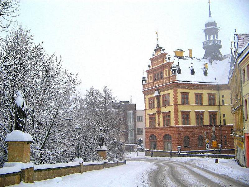 Kouzlo zimy v Chrudimi.