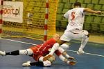 Utkání Era-Packu ze základní skupiny UEFA FUTSAL Cupu. FK ERA-PACK Chrudim - Vegakameratene.