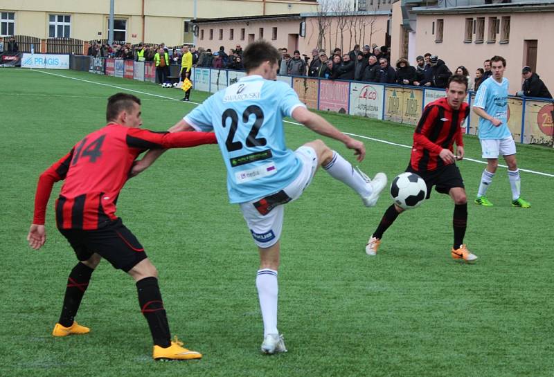 Fotbalisté MFK opět potvrdili svoji výbornou jarní formu i na hřisti silného a ambiciózního Slavoje Vyšehrad.