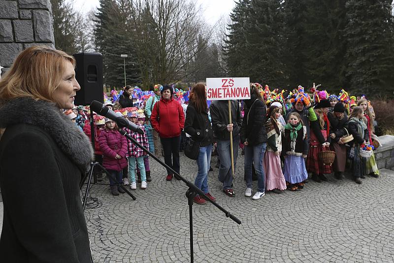 Rozloučení s masopustem v Hlinsku.