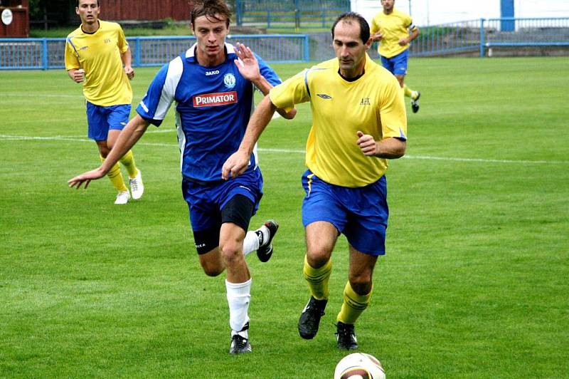 Z utkání I. kola Ondrášovka Cupu Náchod - Chrudim 0:4.