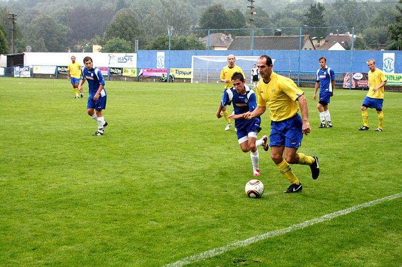 Z utkání I. kola Ondrášovka Cupu Náchod - Chrudim 0:4.