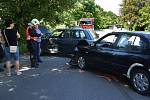 Při střetu dvou automobilů v chrudimské ulici Milady Horákové byla jedna osoba zraněna.