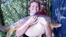 Kapitální úlovek třináctiletého Tomáše Adámka z Prahy vážil 19 kilogramů a měřil 97 centimetrů.