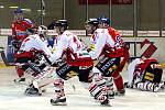 Z hokejového utkání I. hokejové ligy HC Chrudim - Ostrava Poruba 1:3.