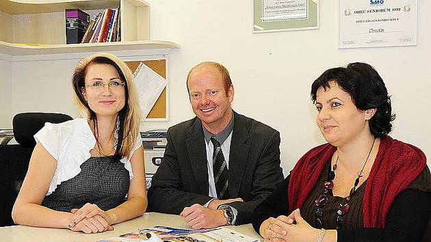 Ředitelka Centra sociálních služeb a pomoci Chrudim (CSSP) Hana Pilná (na snímku vlevo).