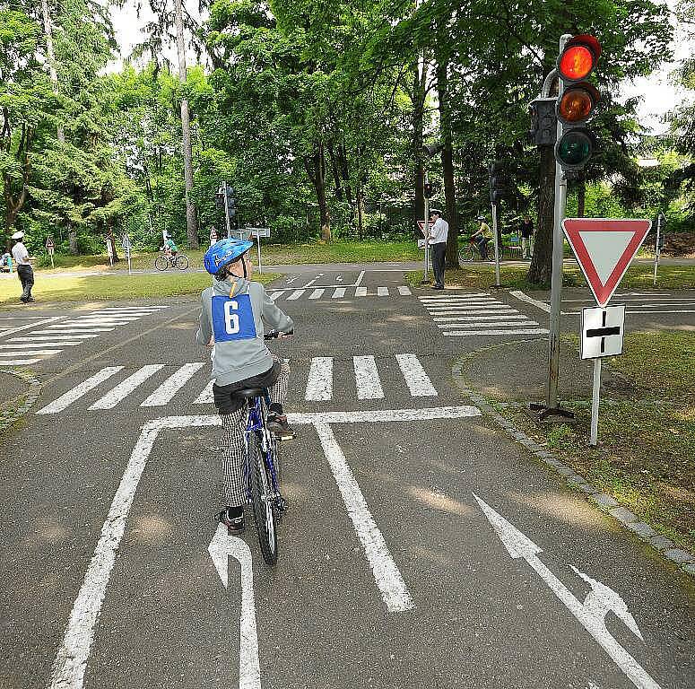 Chrudimské dopravní hřiště patřilo dopravním závodů malých cyklistů z celého Pardubického kraje.