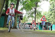 Chrudimské dopravní hřiště patřilo dopravním závodů malých cyklistů z celého Pardubického kraje.