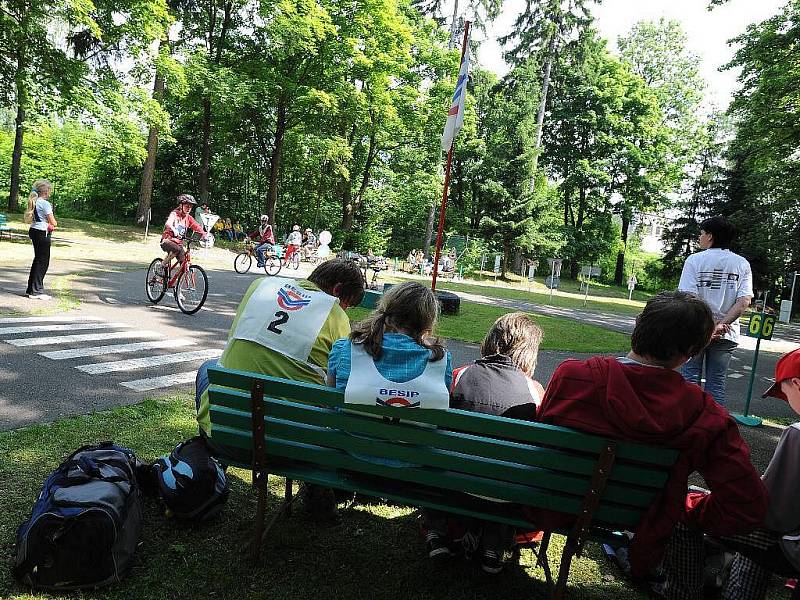 Chrudimské dopravní hřiště patřilo dopravním závodů malých cyklistů z celého Pardubického kraje.