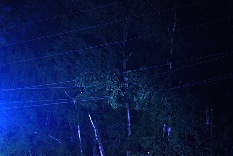 Strom spadl do elektrických drátů, bez proudu se ocitla část Luže, ale i obce Doly a Bílý Kůň.