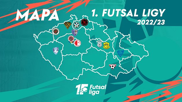 Futsalová mapa sezony 2022/2023