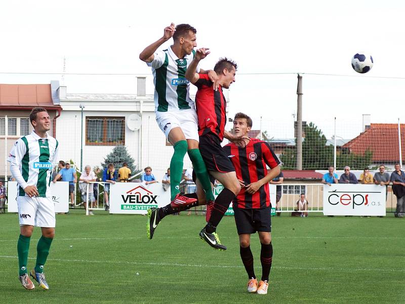 Z utkání 2. kola ČFL MFK Chrudim - Bohemians Praha 1:0.