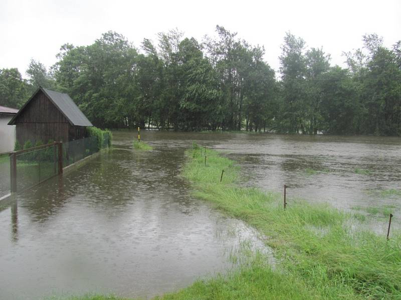 Záplavy na Chrudimsku 25. června 2013.