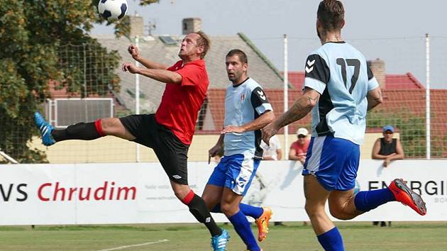 Z utkání 2. kola ČFL MFK Chrudim - Zápy 2:1.