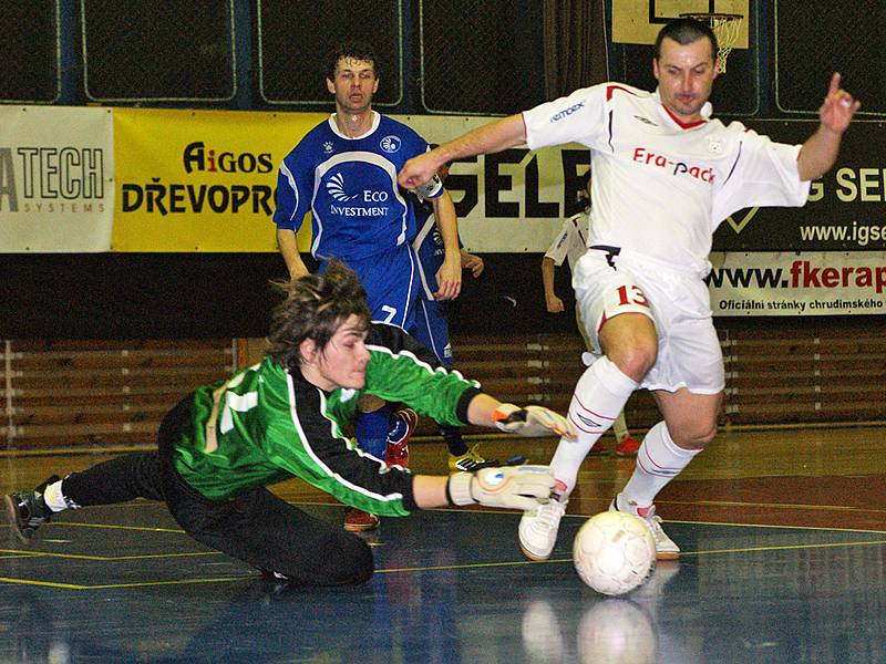 Z futsalového utkání Era-Pack Chrudim - Eco Investment  Praha.