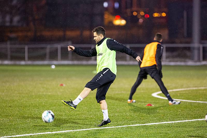 Trénink fotbalistů MFK Chrudim.