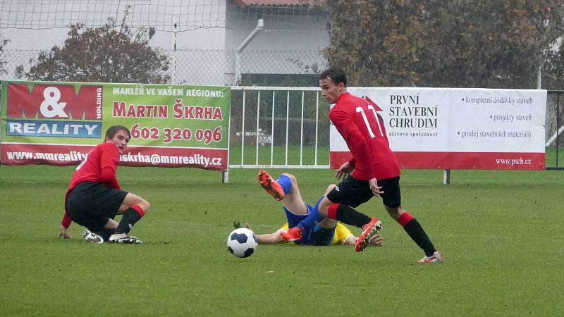 Z utkání ČFL MFK Chrudim - Písek 4:1 (1:1).