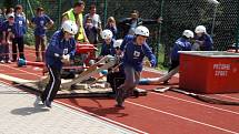 Mladí hasiči se v Hlinsku snažili ze všech sil, aby se dostali na červnové mistrovství republiky v Přerově, které bude v režii České hasičské jednoty.