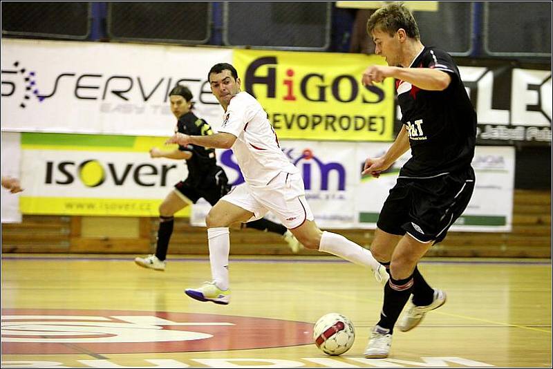 Z prvního utkání čtvrtfinálové série play off Jetbull futsal ligy: Era-Pack Chrudim - Slavia Praha 5:0.