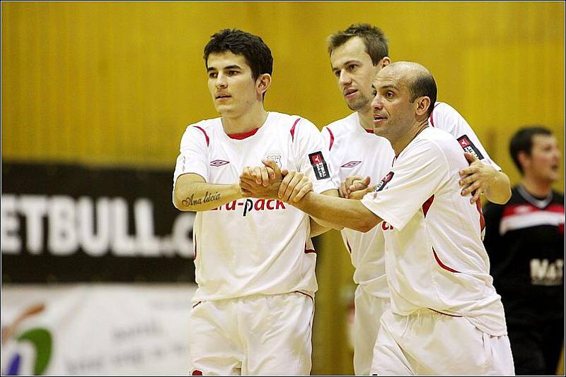 Z prvního utkání čtvrtfinálové série play off Jetbull futsal ligy: Era-Pack Chrudim - Slavia Praha 5:0.