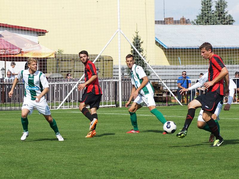 Z utkání 2. kola ČFL MFK Chrudim - Bohemians Praha 1:0.