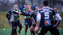  Z utkání v rugby league Rabbitohs – Beroun 32:0 (18:0).