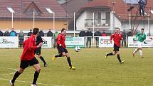 Z utkání 1. jarního kola ČFL: MFK Chrudim – Loko Vltavín 3:1 (3:1).