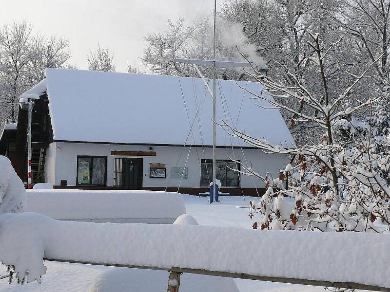 Zima u skautů v Ronově nad Doubravou.