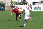 Z fotbalového utkání krajského přeboru MFK Chrudim B - Jiskra Heřmanův Městec 3:0.