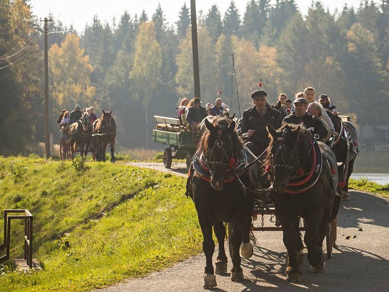 Hubertova jízda v Chlumu u Hlinska.