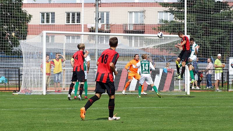 Z utkání 2. kola ČFL MFK Chrudim - Bohemians Praha 1:0.