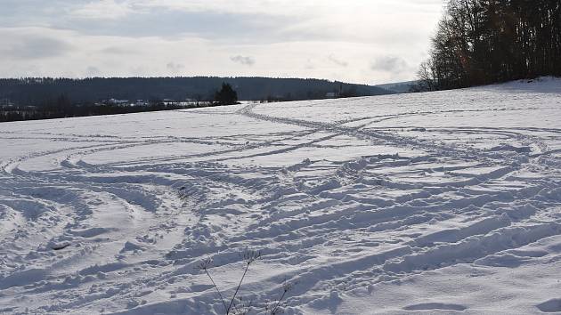 Zima u  Heřmanova Městce.