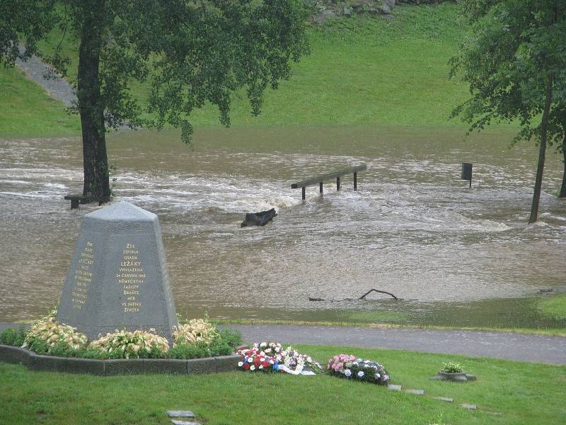 Záplavy na Chrudimsku, 25. 6. 2013 - Ležáky