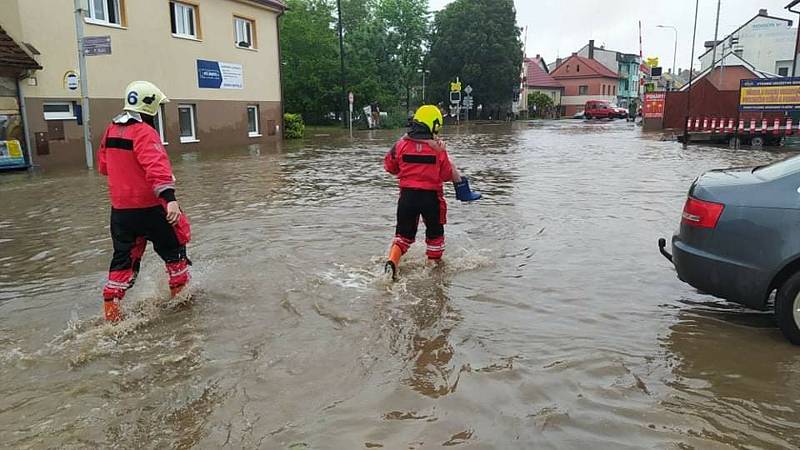 Záplavy na Chrudimsku.