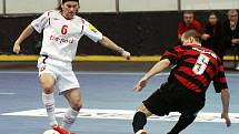 Z utkání I. futsalové ligy Era-Pack Chrudim - Benago Zruč 5:1.